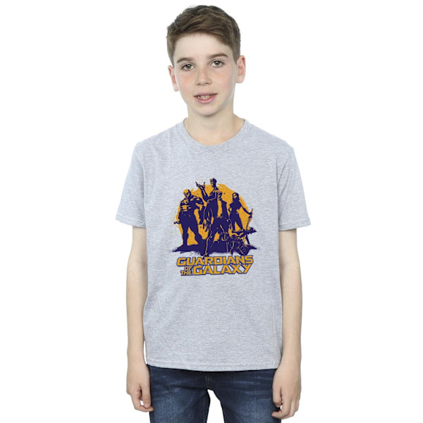 Guardians Of The Galaxy Boys Sunset Guardians T-Shirt 7-8 år Sports Grey 7-8 Years