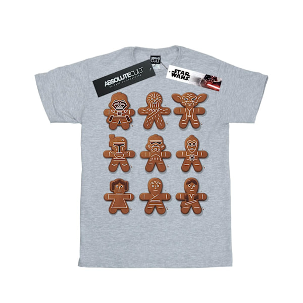 Star Wars Jul Pepparkaka T-shirt XXL Sports Grey Sports Grey XXL