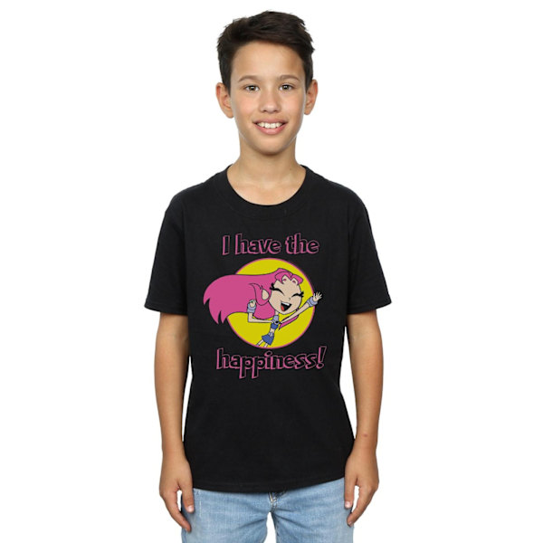 DC Comics Boys Teen Titans Go I Have The Happiness T-Shirt 9-11 Black 9-11 Years