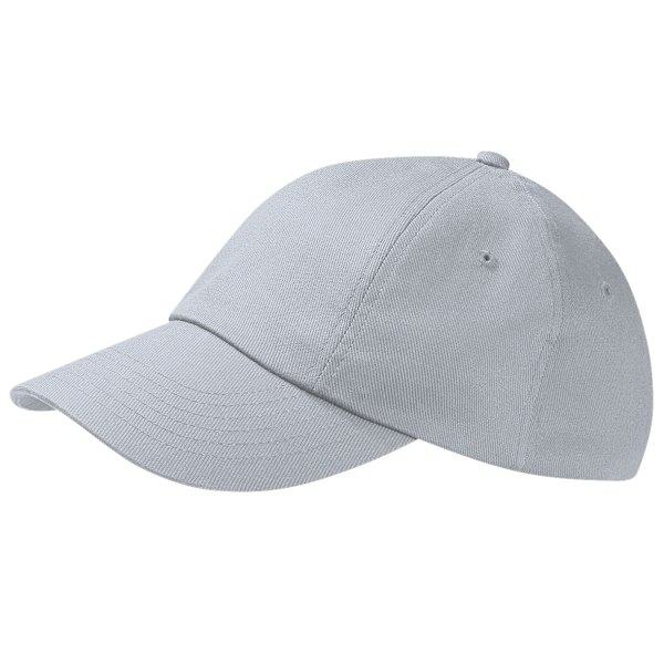 Beechfield Unisex Lågprofilerad Tung Bomullsborrkeps / Huvudbonad Grey (Light) One Size