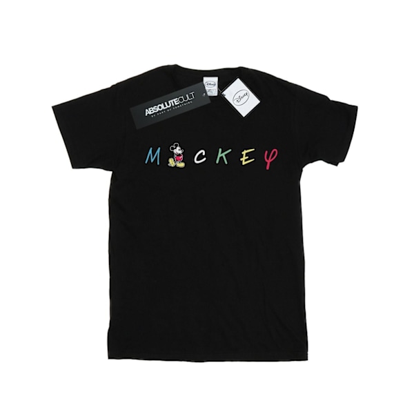 Disney Herr Mickey Mouse Wording Logo T-Shirt XL Svart Black XL