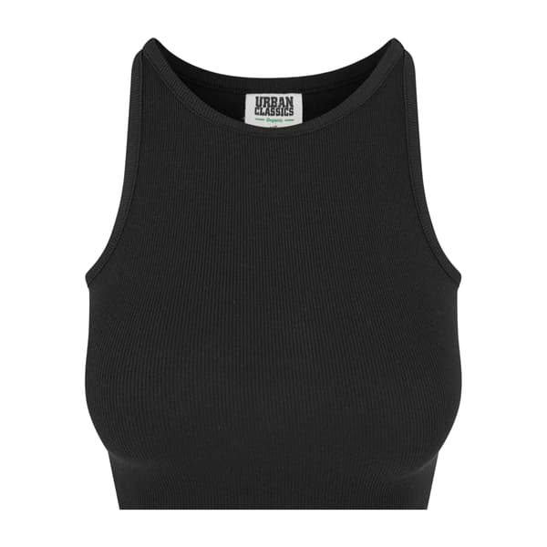 Urban Classics Dam/Dam Ribbad Ekologisk Crop Top (2-pack) White/Black L