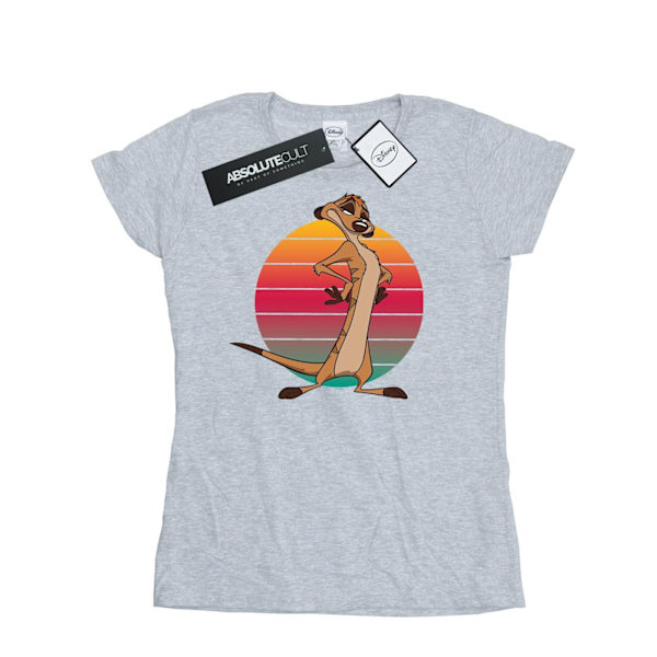 Disney Dam/Dam The Lion King Timon Sunset Bomull T-shirt Sports Grey L