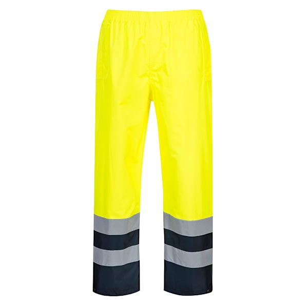 Portwest Herr Tvåfärgad Hi-Vis Trafikbyxor XXL R Gul Yellow XXL R