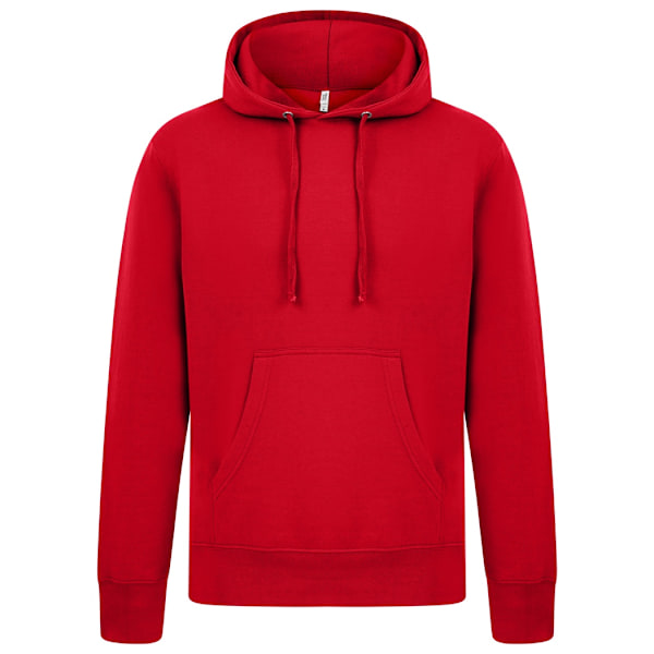 Casual Classics Herr Ringspun Bomulls Hoodie XL Röd Red XL