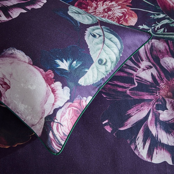 Paoletti Cordelia Blommigt Påslakanset Dubbel Violett Violet Double