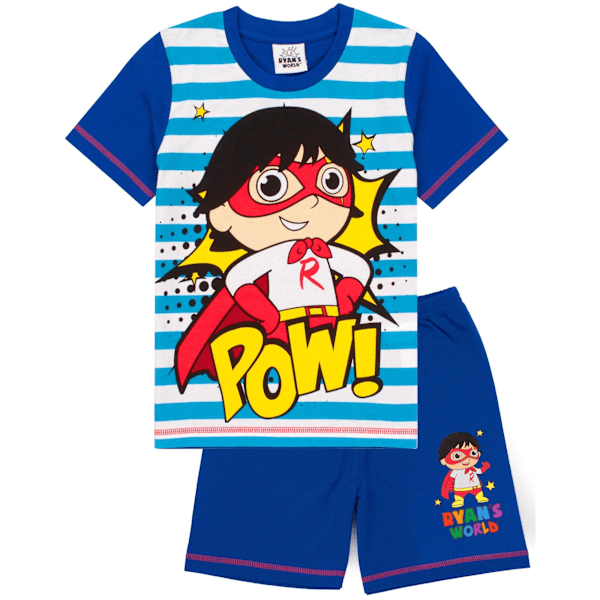 Ryan´s World Barnkläder/Barn Superhjälte Kort Pyjamas Set 4-5 År Blue 4-5 Years