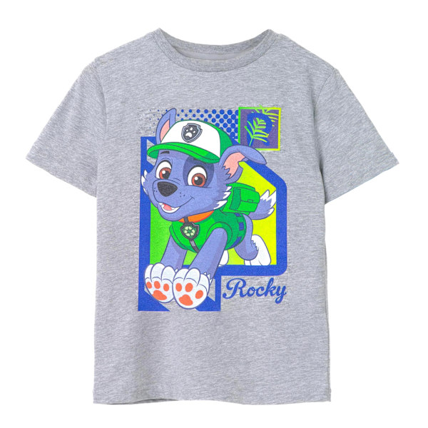 Paw Patrol Barn T-shirt med kort ärm för barn/barn Rocky 7-8 år Grey Marl 7-8 Years