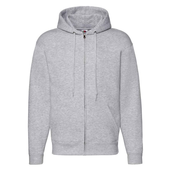 Fruit of the Loom Unisex Vuxen Premium Full Zip Hoodie 4XL Värme Heather Grey 4XL