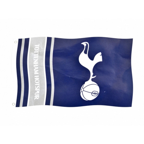 Tottenham Hotspur FC Wordmark Stripes Flag 5 x 3ft Navy Navy 5 x 3ft