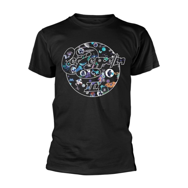 Led Zeppelin Unisex Vuxen III Circle T-shirt M Svart Black M