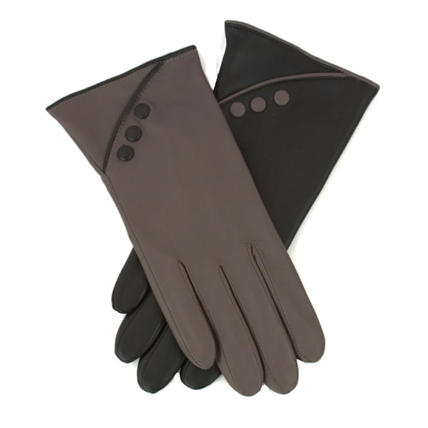 Eastern Counties Leather Caroline Läderhandskar för Kvinnor Black/Grey M