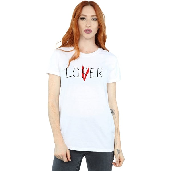 It Dam/Kvinnor Loser Lover Bomull T-shirt M Vit White M