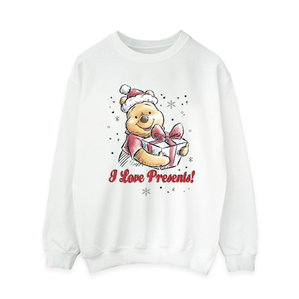 Disney Dam/Kvinnor Winnie The Pooh Love Presents Sweatshirt S White S