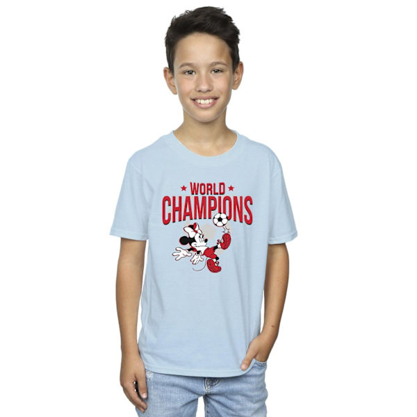 Disney Boys Minnie Mouse World Champions T-shirt 12-13 år Baby Blue Baby Blue 12-13 Years