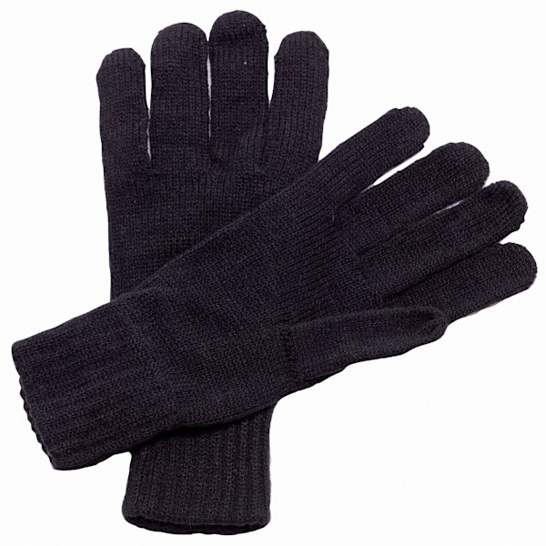 Regatta Professional Unisex Stickade Vinterhandskar One Size Svart Black One Size