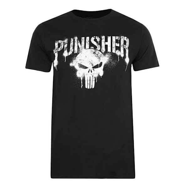 The Punisher Text T-shirt för män M Svart Black M