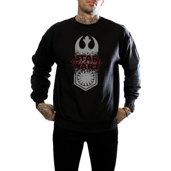 Star Wars Mens The Last Jedi Symbol Crash Sweatshirt XXL Svart Black XXL