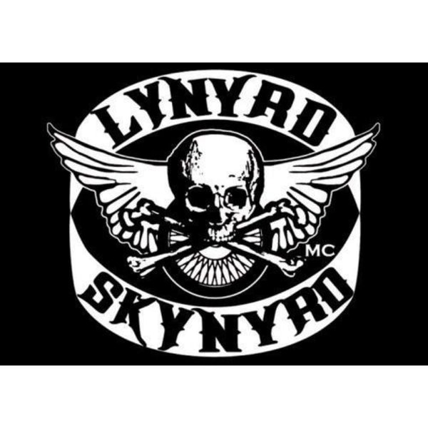 Lynyrd Skynyrd Skull Postcard One Size Svart/Vit Black/White One Size