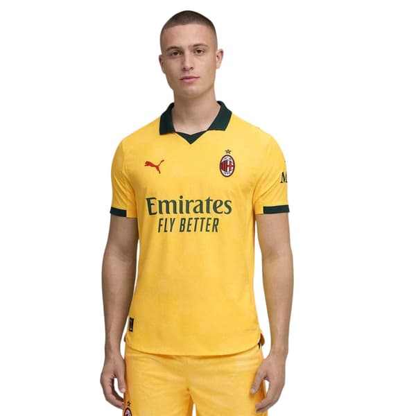 AC Milan Herr Authentic 25/26 Tredjetröja M Gul/Grön Yellow/Green M