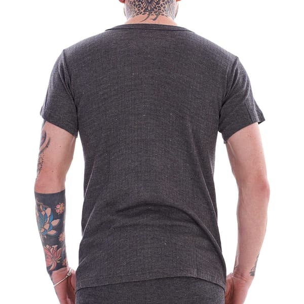 Heatforce Termisk V-hals Kortärmad Baselayer Topp för Herr (Pac Grey L