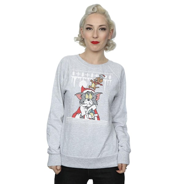 Tom And Jerry Dam/Damer Jul Fair Isle Sweatshirt M He Heather Grey M