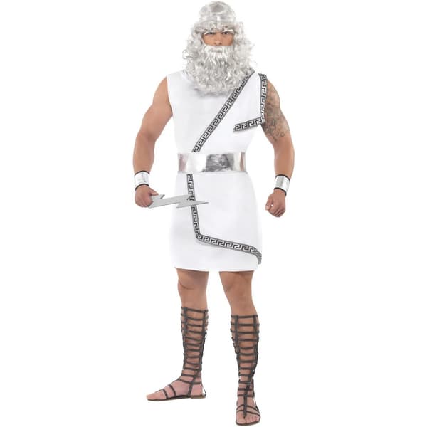 Smiffys Herr Zeus Kostymset M Vit White M