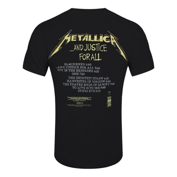 Metallica unisex Vuxen och rättvisa för alla spår T-shirt M Bla Black M