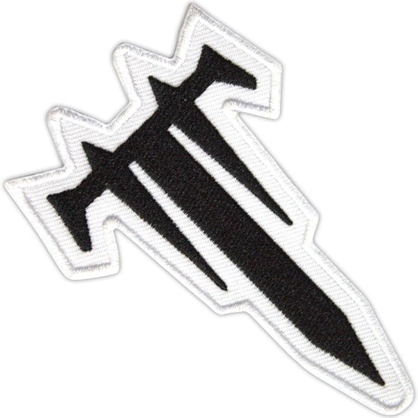 Trivium Vävd Logotyp Stryk På Patch One Size Svart/Vit Black/White One Size