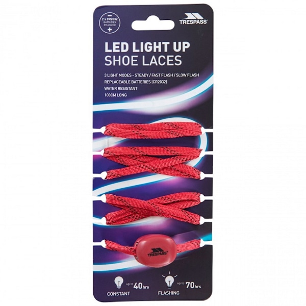 Trespass Glo LED-snören One Size Röd Red One Size