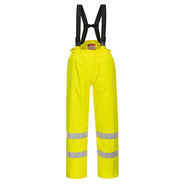 Portwest Hi-Vis Bizflame Regn Antistatiska Byxor L R Gul Yellow L R