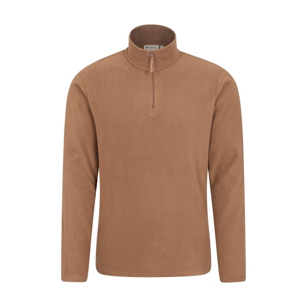Mountain Warehouse Camber II Fleece Tröja med Halv Dragkedja Herr XXS Beige Beige XXS
