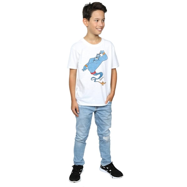 Aladdin Boys Classic Genie Bomull T-shirt 9-11 år Vit White 9-11 Years