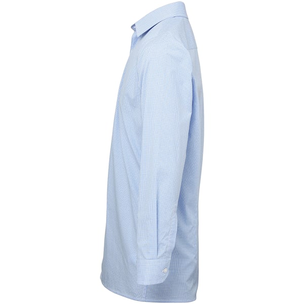 Premier Herr Microcheck Långärmad Skjorta M Ljusblå/Vit Light Blue/White M