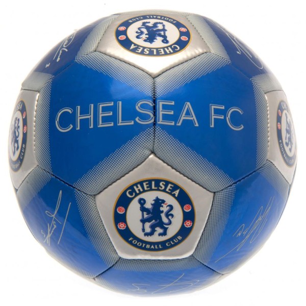 Chelsea FC Signature Football 5 Blå/Silver Blue/Silver 5