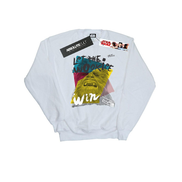 Star Wars Mens Let The Wookiee Win Sweatshirt 3XL Vit White 3XL
