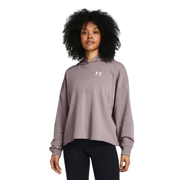 Under Armour Dam/Dam Rival Terrycloth Oversized Hoodie 14 Grey 14 UK