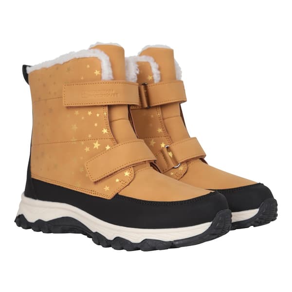 Mountain Warehouse Barn/Kids Flurry Adaptive Vinter Snöskor Tan 3 UK