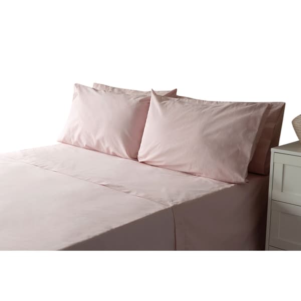 Belledorm Percale Dra-på-lakan Enkel Blush Blush Single