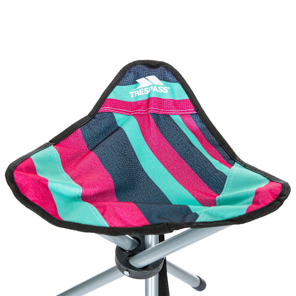 Trespass Ritchie Tripod Camping Pall/Stol En Storlek Tropical S Tropical Stripe One Size