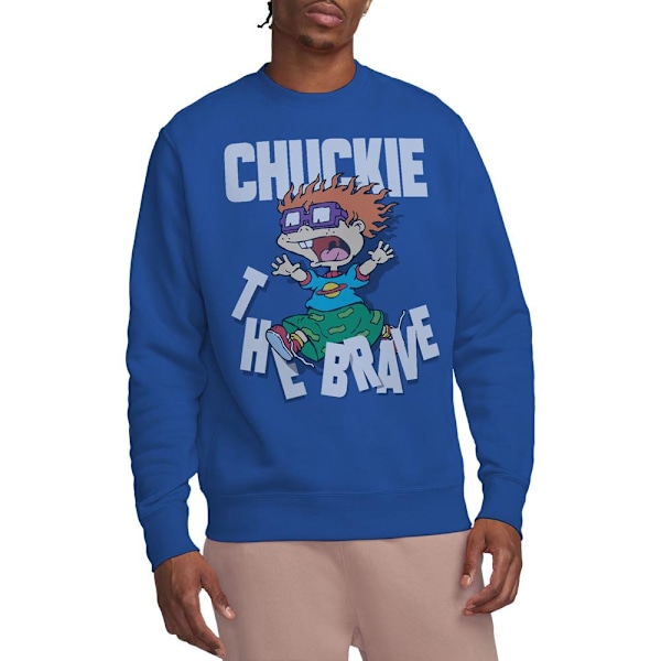 Rugrats Unisex Vuxen Chuckie The Brave Sweatshirt M Kungsblå Royal Blue M