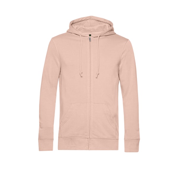 B&C Herr Zippade Hoodie M Mjuk Ros Soft Rose M