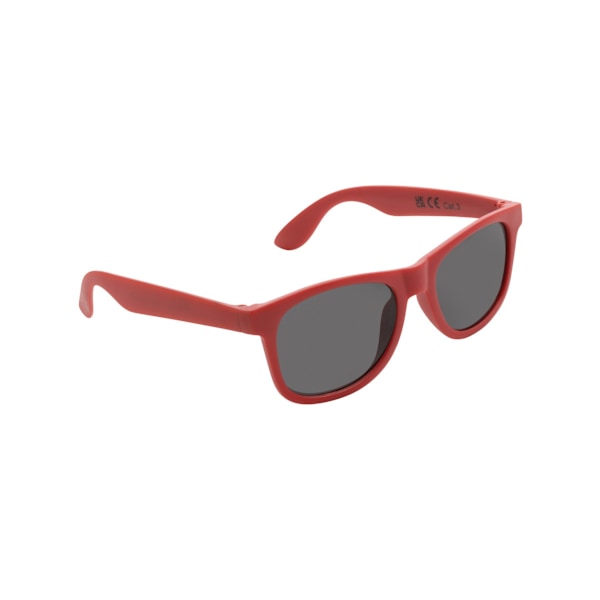 XD Collection Unisex Vuxen Återvunnen PP Plast Solglasögon One S Red One Size