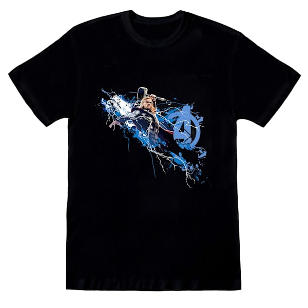 Marvel Girls Avengers Thor Splash Bomull T-shirt 5-6 år Svart Black 5-6 Years