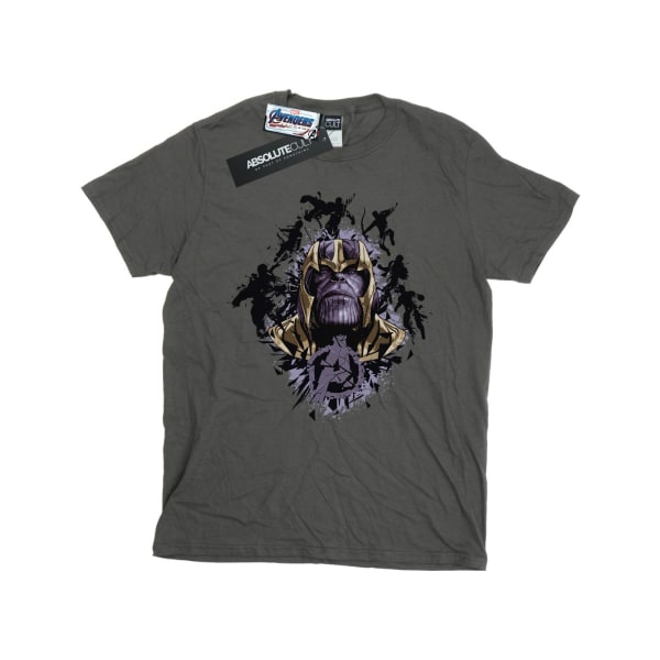 Marvel Girls Avengers Endgame Warlord Thanos bomull T-shirt 12- Charcoal 12-13 Years