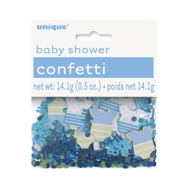 Unique Party Polka Dot Baby Shower Konfetter One Size Blå Blue One Size
