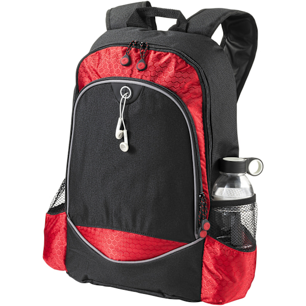 Bullet Benton 15in Laptop Ryggsäck 33 x 13.9 x 45 cm Solid Blac Solid Black/Red 33 x 13.9 x 45 cm