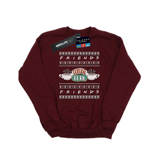 Friends Herr Fair Isle Central Perk Sweatshirt L Bourgogne Burgundy L