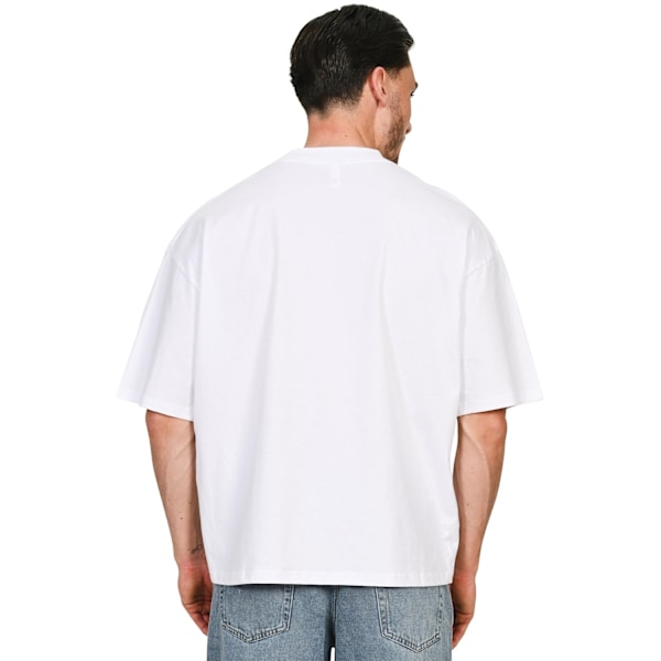 Casual Classics Unisex Vuxen Kammad Ringspunnen Bomull Boxig Oversize White 4XL