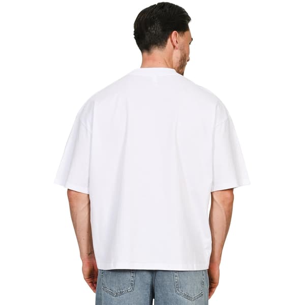 Casual Classics Unisex Vuxen Kammad Ringspunnen Bomull Boxig Oversize White XS